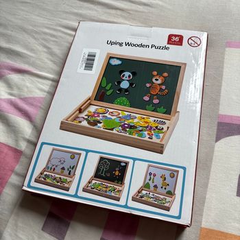 Puzzle en bois magnétique