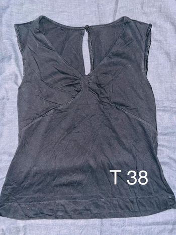 Débardeur T 38 noir