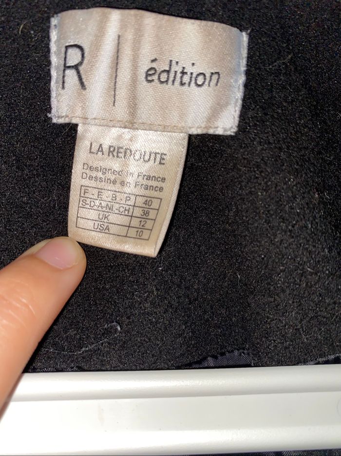 Manteau mi-long noir La Redoute - photo numéro 4