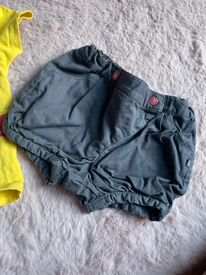 Ensemble tee shirt +short 12m - photo numéro 3