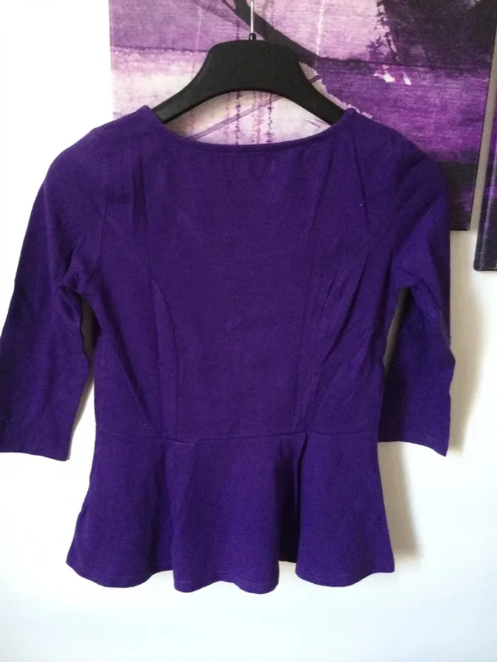 Haut violet T36 - photo numéro 2