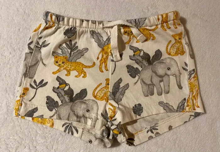 Short savane palmier/éléphants 6 mois H&M Bébé garçon - photo numéro 2
