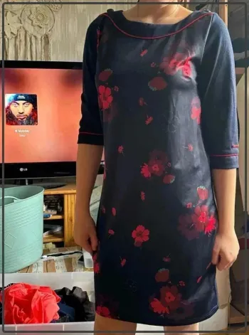 Robe fleurie  terre de  marins  taille  38