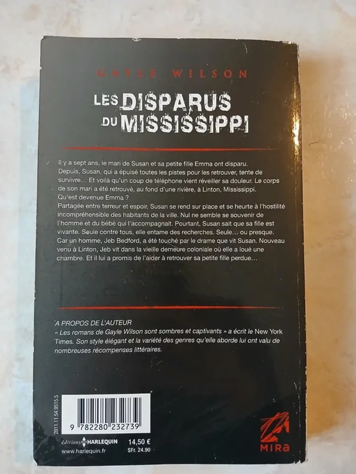 Les disparus du Mississipi Gayle Wilson collection Mira - photo numéro 2