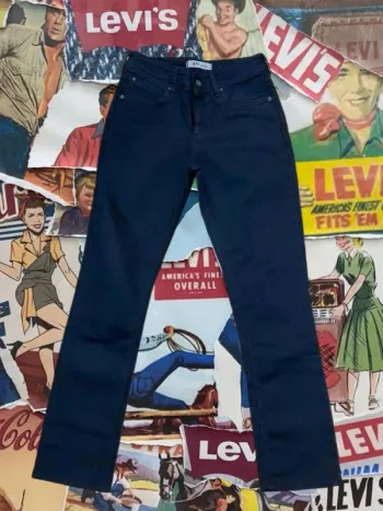 👖🖤 Jean Levi’s 471 slim fit noir neuf 28/30 (36/38) short leg black jeans🖤👖