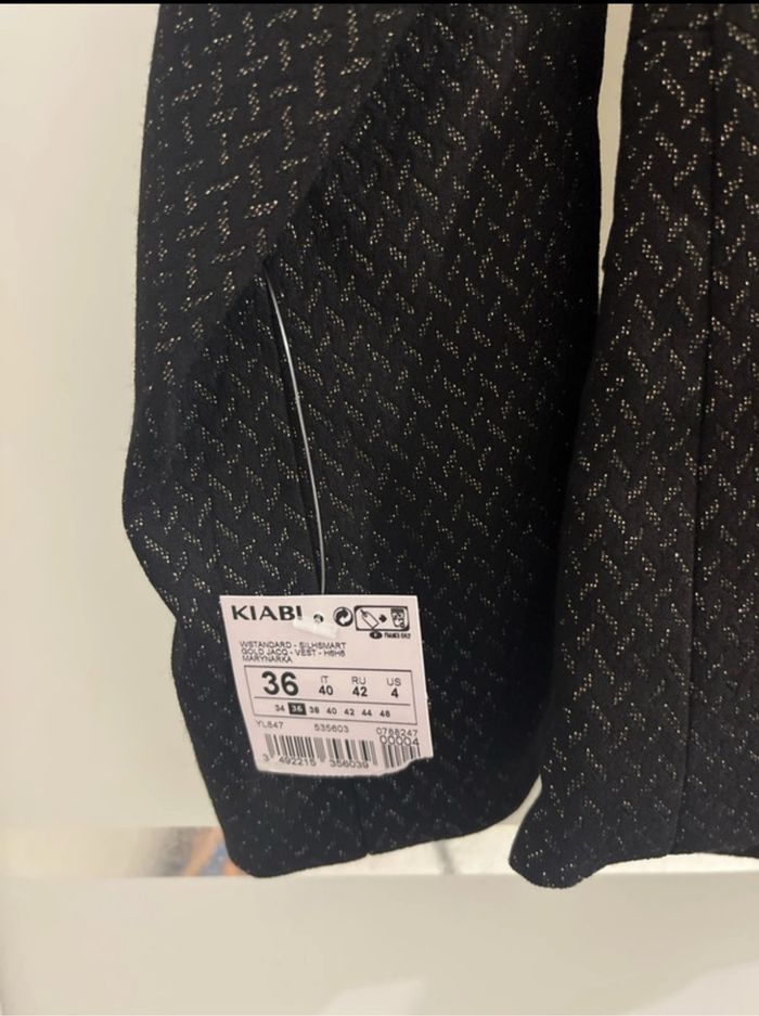 Blazer noir et or neuf avec étiquettes - photo numéro 5
