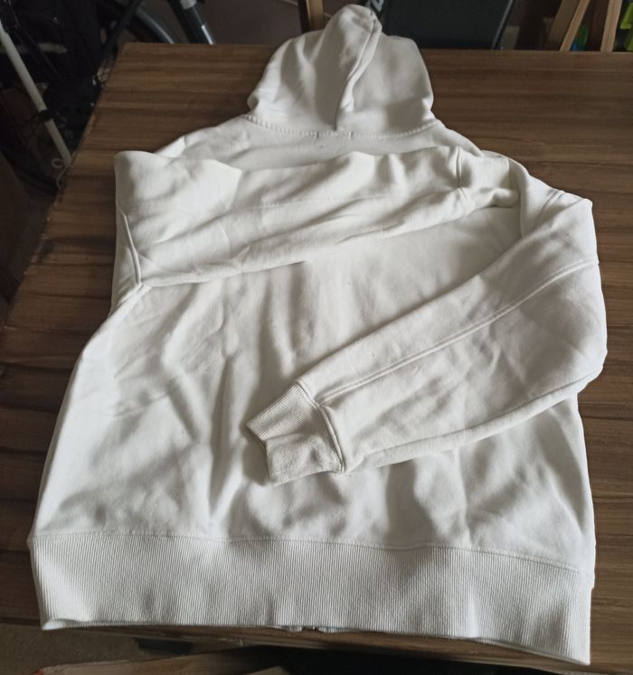 Sweat à Capuche Zippé Crème AMISU - Style Oversize Décontracté - photo numéro 4