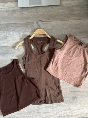 lot de 3 débardeur, marron