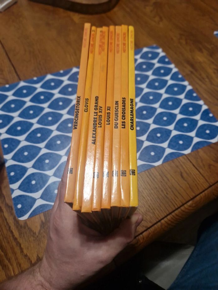 Lot de 8 livres vintage Histoire juniors