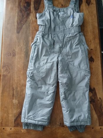 Pantalon salopette de ski taille 4 ans