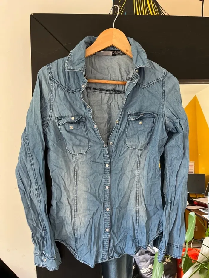 Chemise en denim souple Kiabi