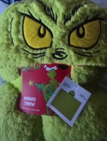 Plaid à capuche the grinch 120 cm × 150 cm