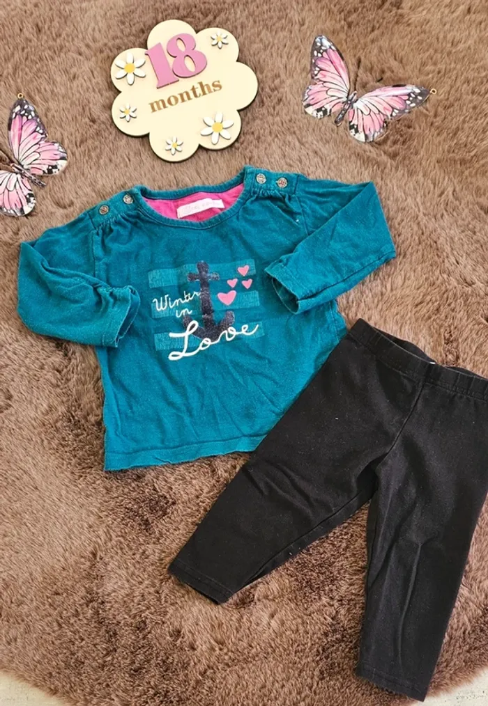Ensemble bébé 18 mois fille