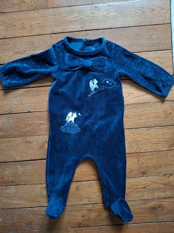Pyjama sergent major hiver noël fille 6 mois licorne noeud nuages