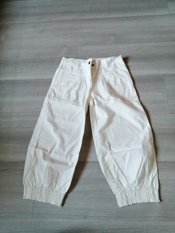 Pantacourt blanc 10 ans