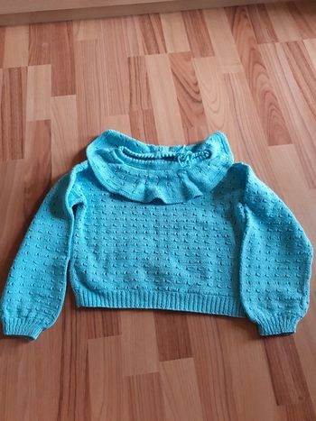 pull fait main 5 ans coton