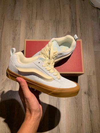 Vans Knu Skool - Gum Spa Blue - Bleu et Marron - Pointure 37