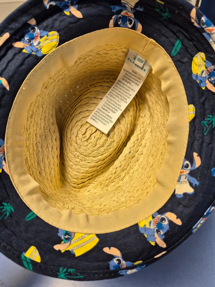 Chapeau en paille disney Stitch - photo numéro 2