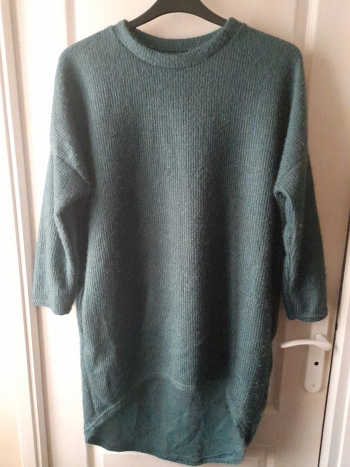 Pull long vert Taille unique