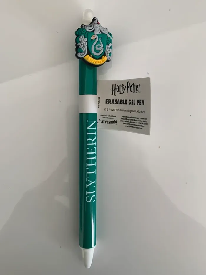 Stylo à gel effaçable Harry Potter Serpentard