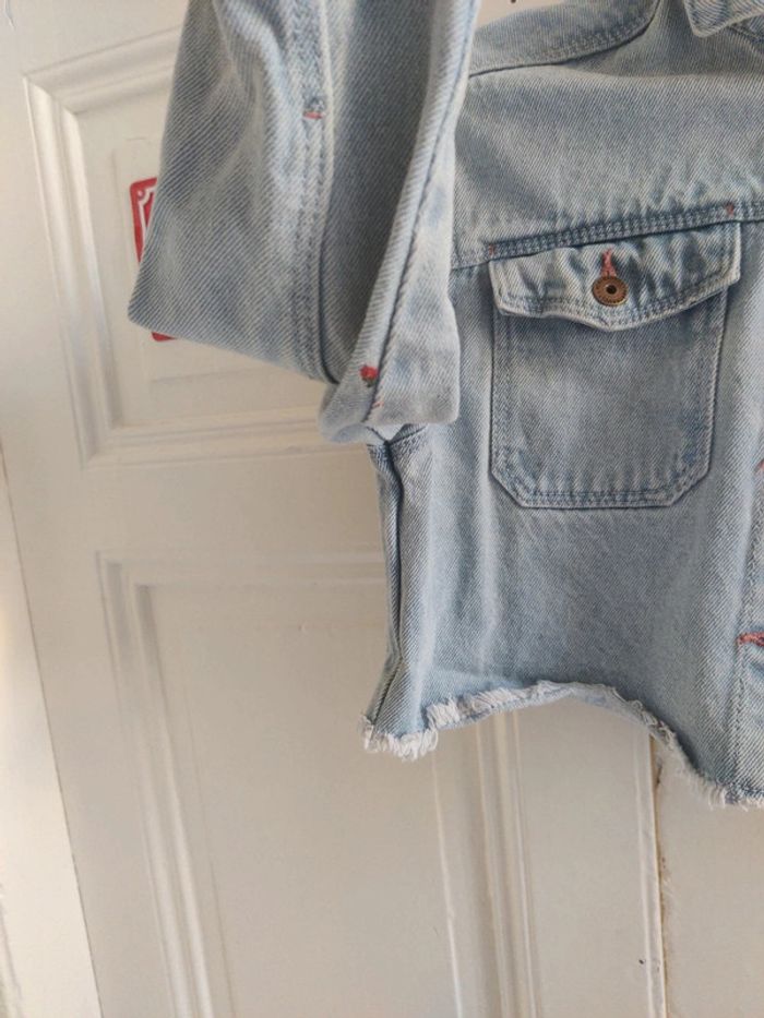 Veste courte jean Vertbaudet 7 ans - photo numéro 3