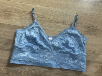Victoria Secret, soutien-gorge, dentelle, bleu, claire, taille M