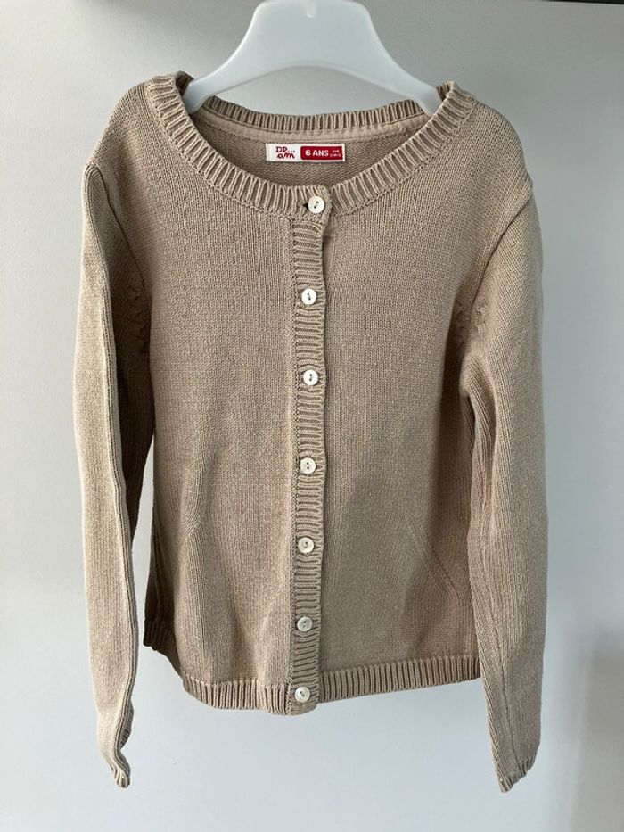 Gilet beige DPAM 6 ans - photo numéro 2