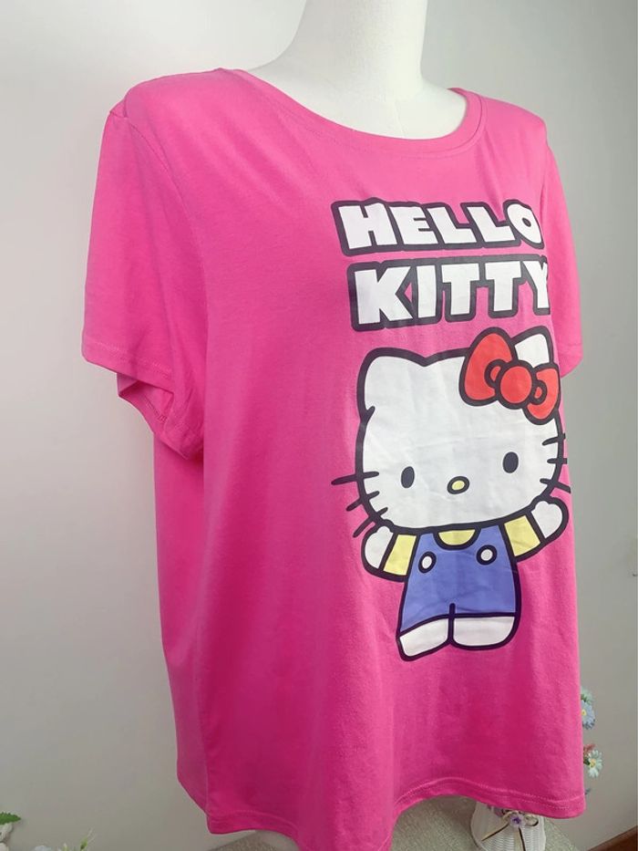 Top T-shirt Oversize Cute Kawaii Barbie Pink Sanrio Hello Kitty Cosplay Lolita - photo numéro 6