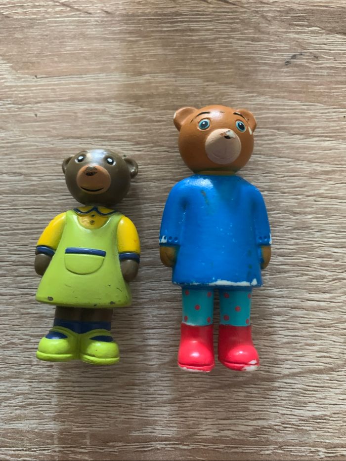 5 figurines petit ours brun - photo numéro 4