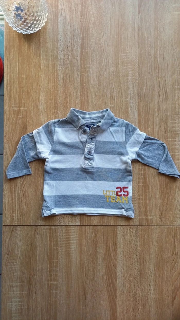 Lot de 5 pulls +1 t-shirt col polo 18 mois - photo numéro 2