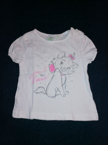 T-shirt Disney "marie"  3 mois