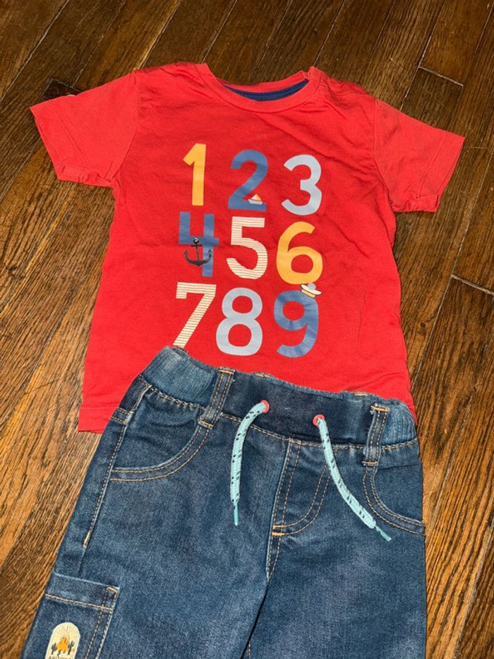 T-shirt Bout’chou et short sergent major 2 ans - photo numéro 2