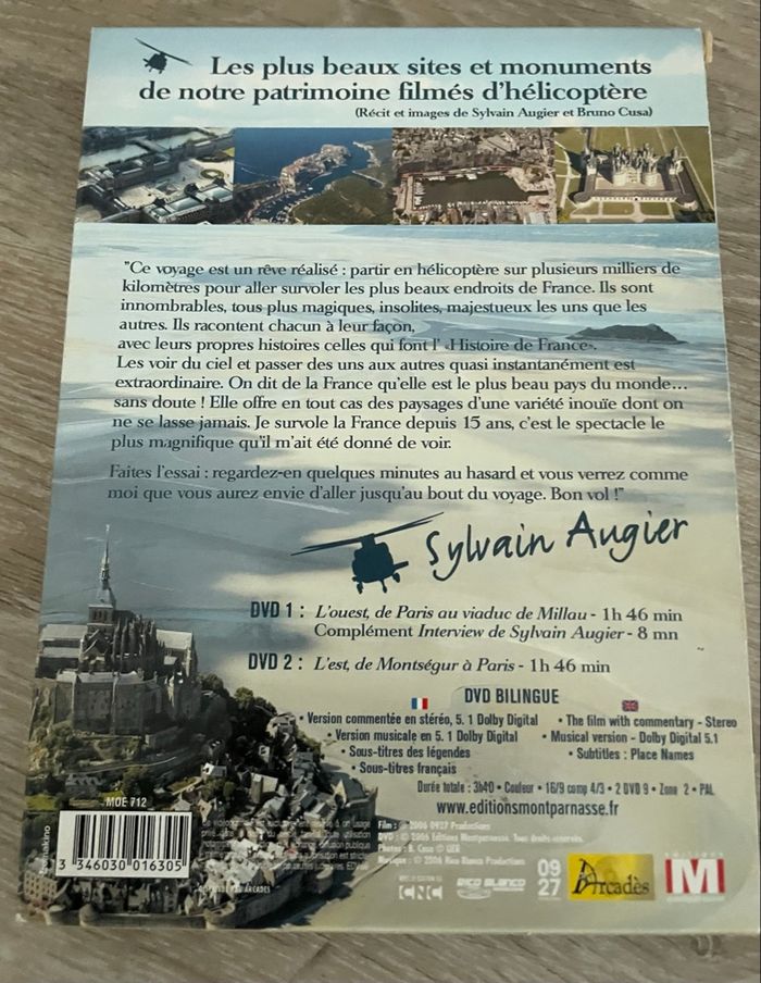 DVD la France vue du ciel de Sylvain augier  en excellent état - photo numéro 2