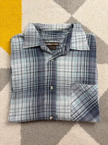 Chemise Atlas For Men | Gris et bleu | Taille L