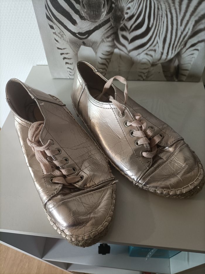 Chaussures dorée rose - photo numéro 2