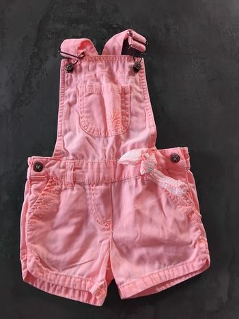 Salopette short fille 2 ans