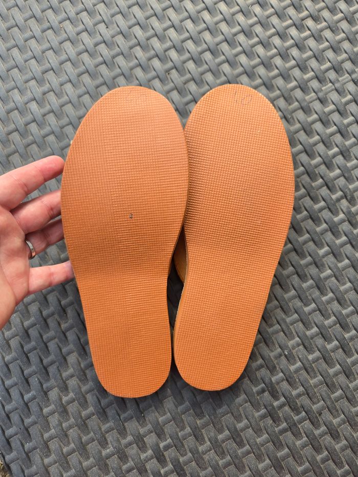 chaussons tout en cuir taille 40 - photo numéro 5