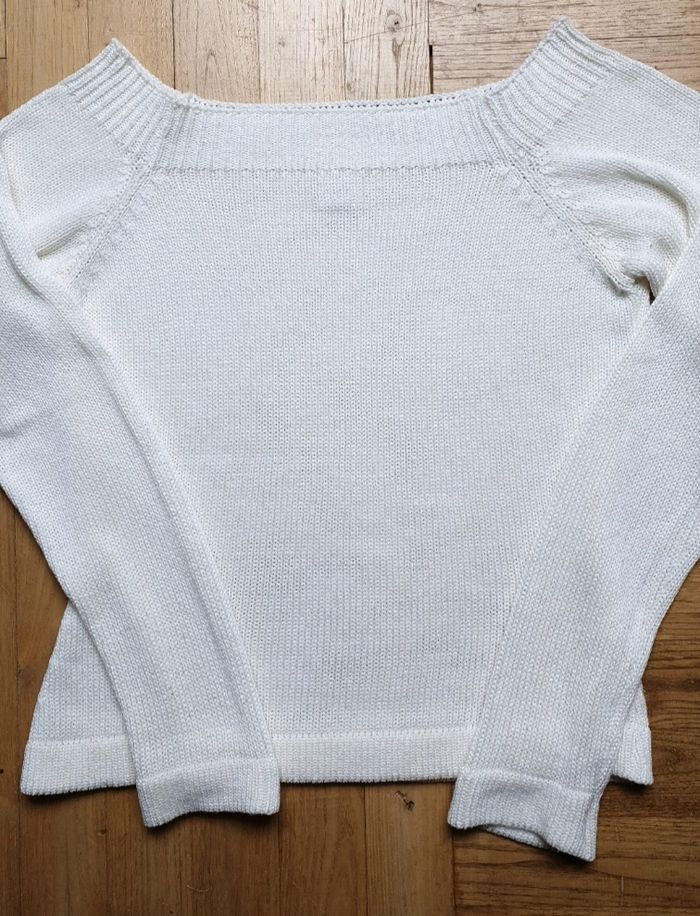 Pull blanc cassé