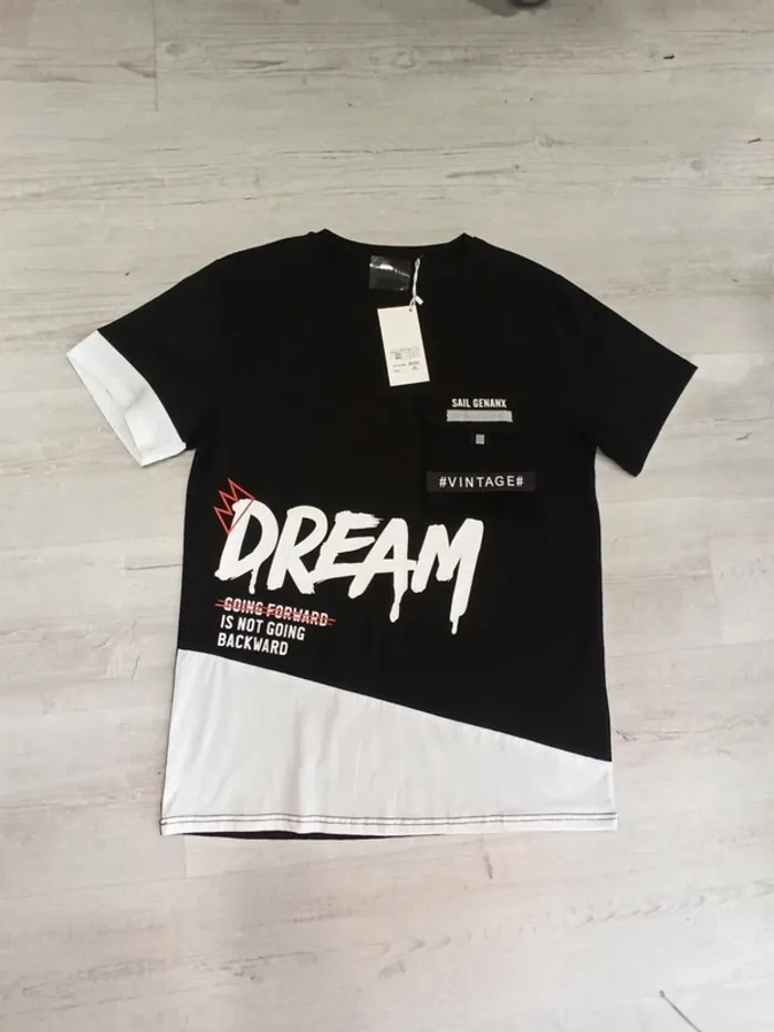 Tee shirt noir et blanc homme xl