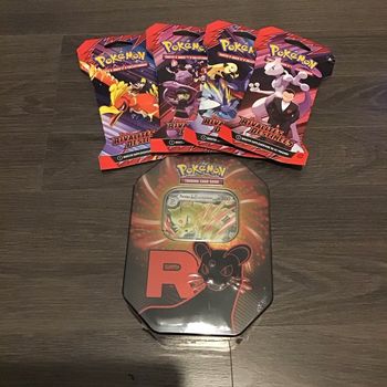 Lot pokebox boosters blisters cartes Pokémon rivalités destinées persian team rocket mewtwo