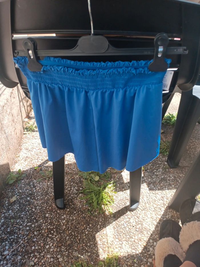Petit Short bleu été femme - photo numéro 2