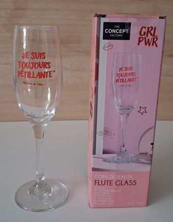 Flûte à champagne festive en verre