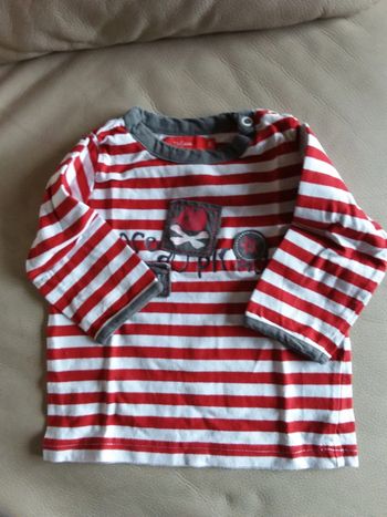 Tee-shirt rayé gare au pirate