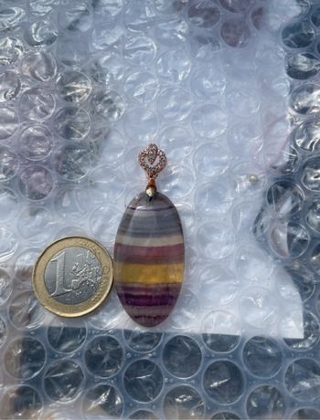 Pendentif mixte Fluorite