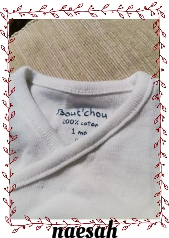 lot de 2 body bébé 1 mois - photo numéro 3