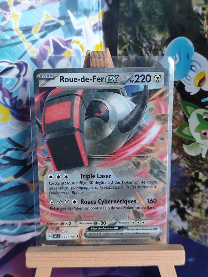 Roue de fer ex double rare 143/198 écarlate et violet