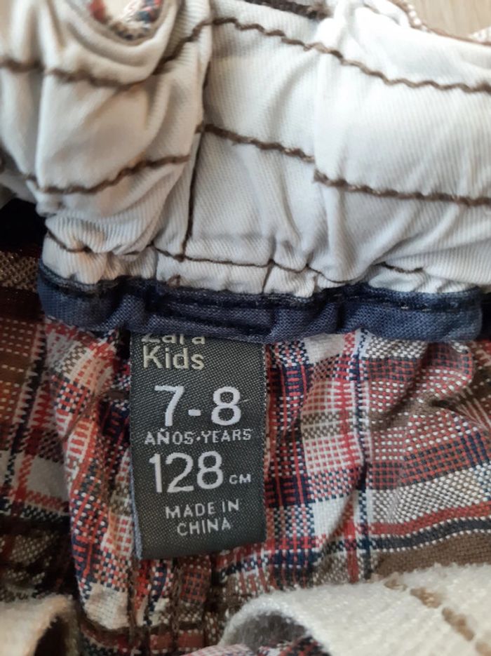 Bermuda à carreaux Zara Kids - photo numéro 4