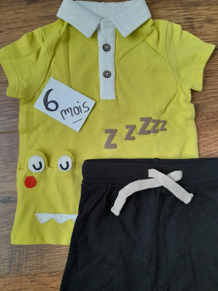 Ensemble été 6 mois motif crocodile 🐊 - photo numéro 2