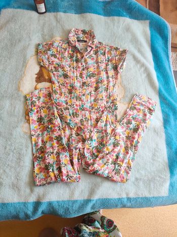 Combinaison fleuri fille 8 ans In Extenso