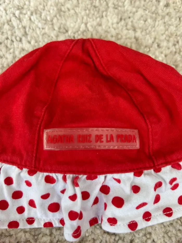 Lot chapeau et maillot de bain rouge fille - 6 mois - Agatha Ruiz de la Prada - photo numéro 7